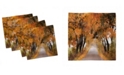 Ambesonne Fall Set of 4 Napkins, 18" x 18"